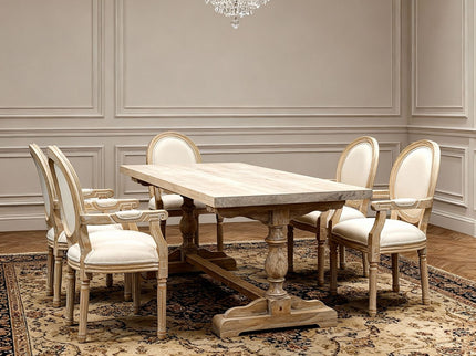 Upholstered Dining Armchair (Set of 2) - Beige