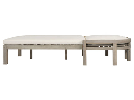 Outdoor Chaise Lounge With 5 Position Adjustable Backrest (Set of 2)