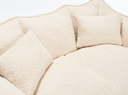 Comfortable Dual Beanbag Chair With High Resilience Foam Core For 2 People