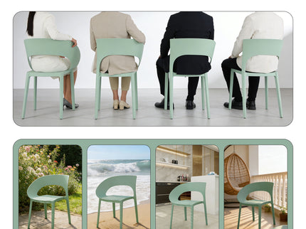 4 Piece Set Of Modern Designed Single Chairs With Folding Square Table