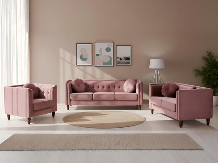 Chesterfield Sofa With Square Arms For Living Room