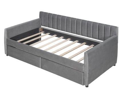 Upholstered Daybed With Slat Support