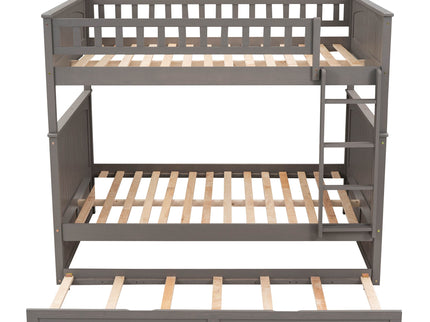Bunk Bed With Twin Size Trundle, Guardrails