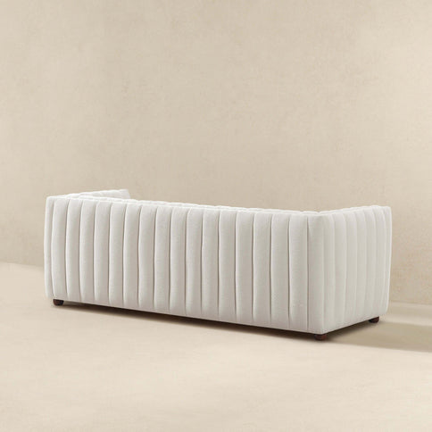 April - Mid-Century Modern Luxury Tight Back Boucle Couch