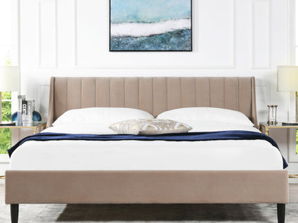 Aspen - Vertical Tufted Modern Headboard Platform Bed Set