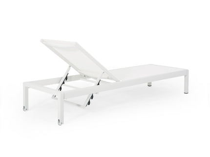 Outdoor Patio Chaise Lounge With 5 Reclining Positions