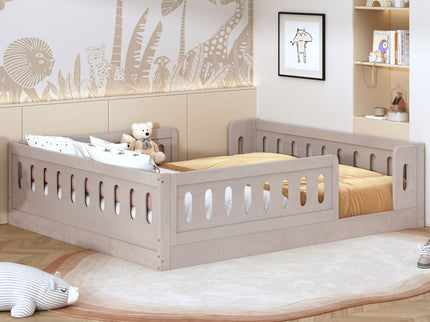 Platform Bed With Guardrail