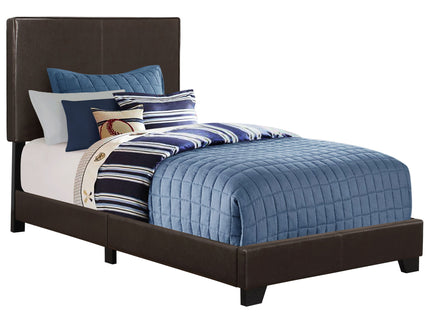 Bed, Upholstered, Transitional