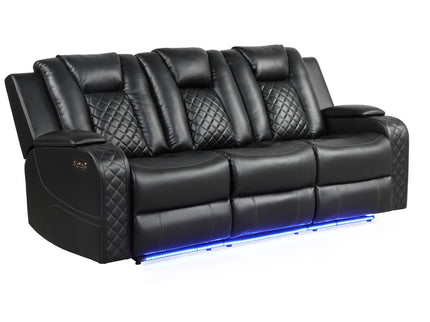 Benz - Power Recliner Set With LED Lighting And USB Charging