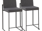 Dark Gray / Fabric / 2 Pieces