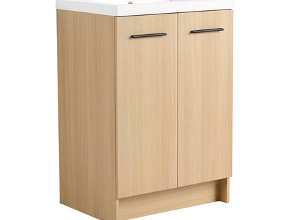 Floating Bathroom Vanity With Sink, Wall Mounted Double Door Storage