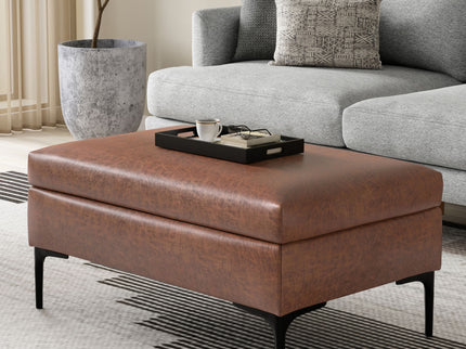 Rebecca - Multifunctional Coffee Table Storage Ottoman With Lift Up Lid