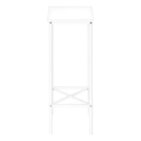 Accent Side Table, Narrow, Small, 2 Tier, Contemporary & Modern