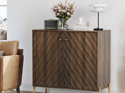 Sideboard Buffet With Storage For Living Room - Walnut