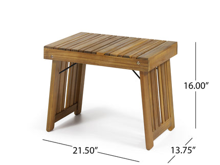 Temptation - Outdoor Foldable Side Table With Slat Design