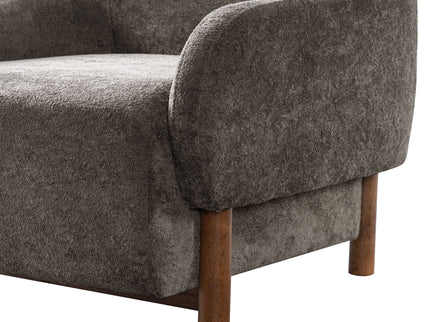 Modern Accent Chair With Recessed Arms And Tight Back