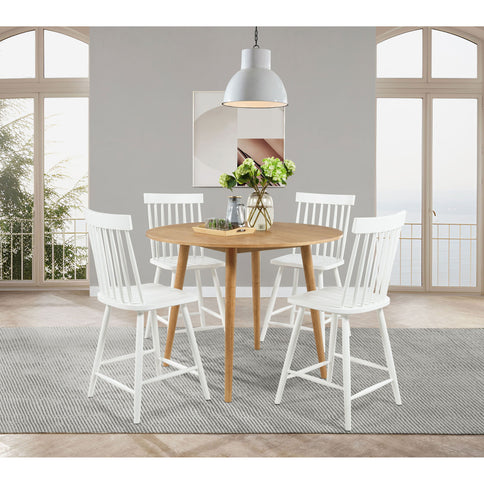 Waverly - Round Counter Height Dining Table - Light Ash