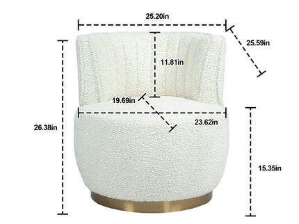 360 Degree Swivel Cuddle Barrel Accent Sofa Chair