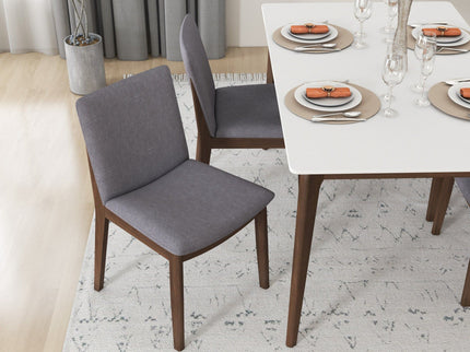 Laura - Mid-Century Modern Solid Wood Dining Chair (Set of 2)