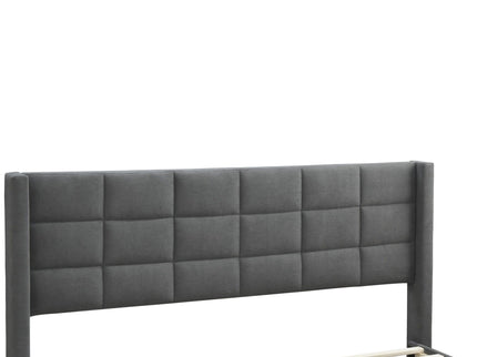 Bed Upholstered Box Design Headboard