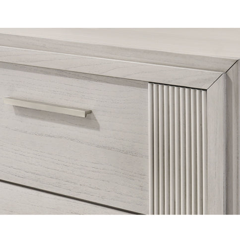 6 Drawer Storage Dresser Furniture - Antique White