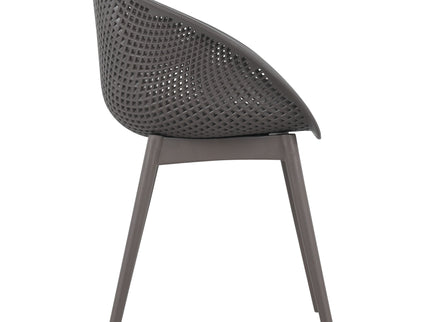2 Piece Durable Single Chair With Hollow Out Design