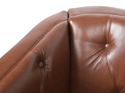Sophisticated Loveseat With Diamond Stitched Detailing