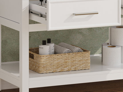 Bathroom Vanity With Ceramic Sink, Tip Out Tray & 2 Full Extension Drawers