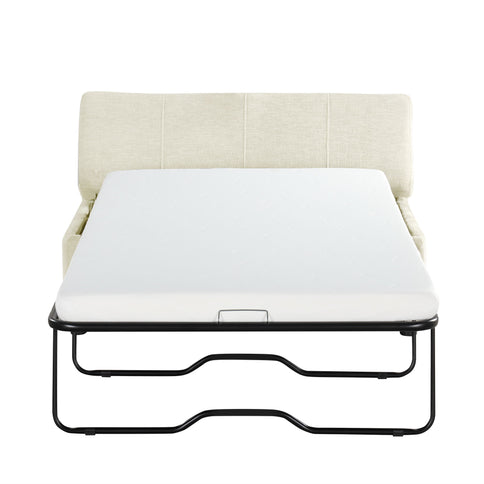 Twin Size Folding Ottoman Sleeper Bed With Mattress Convertible Guest Bed