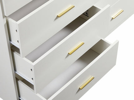 Modern Drawer Dresser For Bedroom, Ample Storage Wide Chest Of Drawers