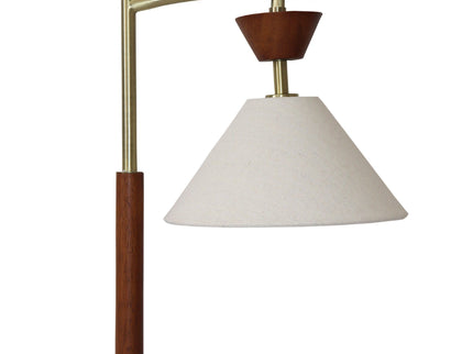 Nightstand Desk Lamp With Cone Shade For Eye Protection - Brown
