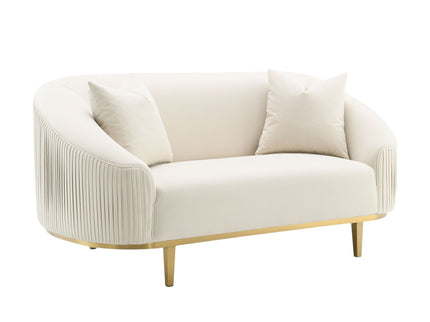 Martina - Loveseat With 2 Pillows - Ivory