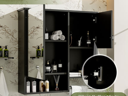 Modern Wall Mounted Bathroom Medicine Cabinet, Bathroom Wall Storage Cabinet With Mirror