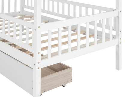 House Bed With 2 Drawers