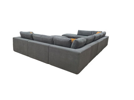 Custom Configuration Modular Sectional & Toss Pillows