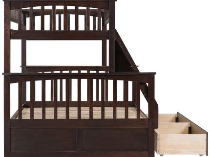 Bunk Bed With Drawers, Convertible Storage Bed