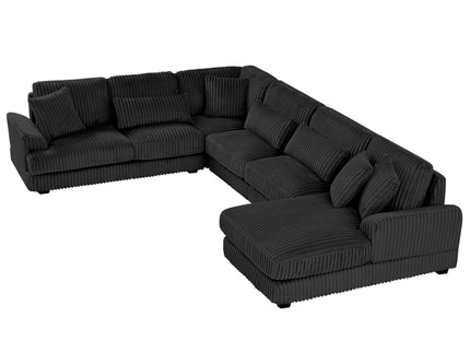 Oversized Sectional Sofa U - Shaped Sofa Couch Modern Sofa Upholstered In Soft With A Chaise Lounge For Living Room