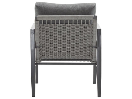 Modern Lounge Chair With Rope Accents And Cushions