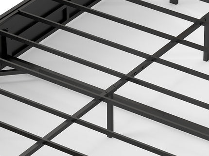 Frame With Hydraulic Lift Storage, RGB LED Lights & Multi-Port Charging, No Box Spring Needed