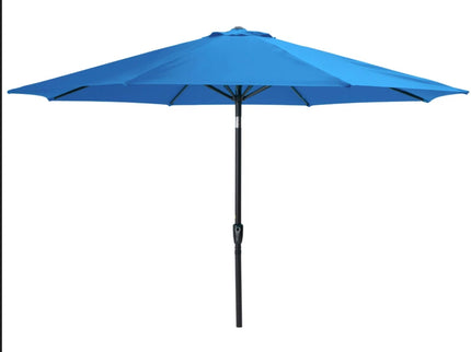 Patio Umbrella With Crank Lift And Tilt, UV-Resistant Canopy