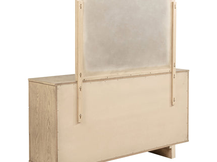 Kimpton - 9 Drawer Dresser With Mirror - Beige