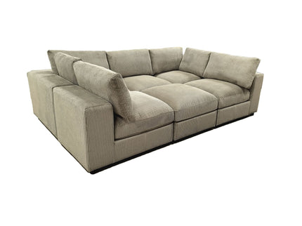 Reversible Modular Sectional Sofa With Custom Configuration