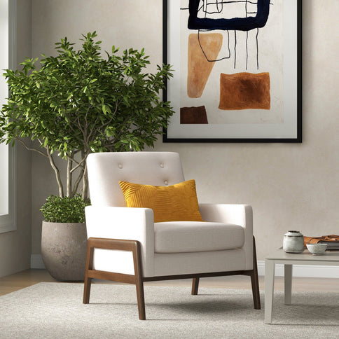 Cole - Solid Wood Lounge Chair