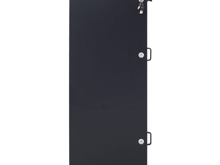Large Steel Freestanding Floor Parcel Package Drop With Locking Letterbox Drop Mail Box With Multi Compartments - Black