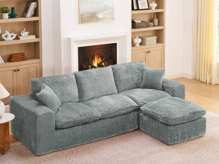 Sectional Sofa With Moveable Ottoman