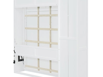 Murphy Wall Bed With Shelves, Wardrobe And LED Lights