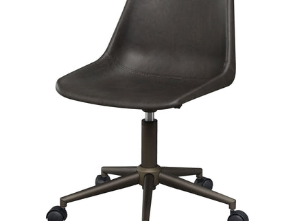 Ralston - Upholstered Adjustable Office Desk Chair With Ergonomic Design - Brown