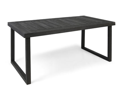 Outdoor Acacia Wood Dining Table, Sandblast Finish