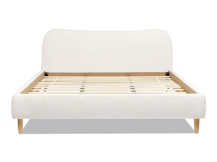 Roman - Curved Headboard Upholstered Platform Bed