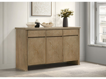Dreydon - 3 Door Sideboard Server - Light Brown